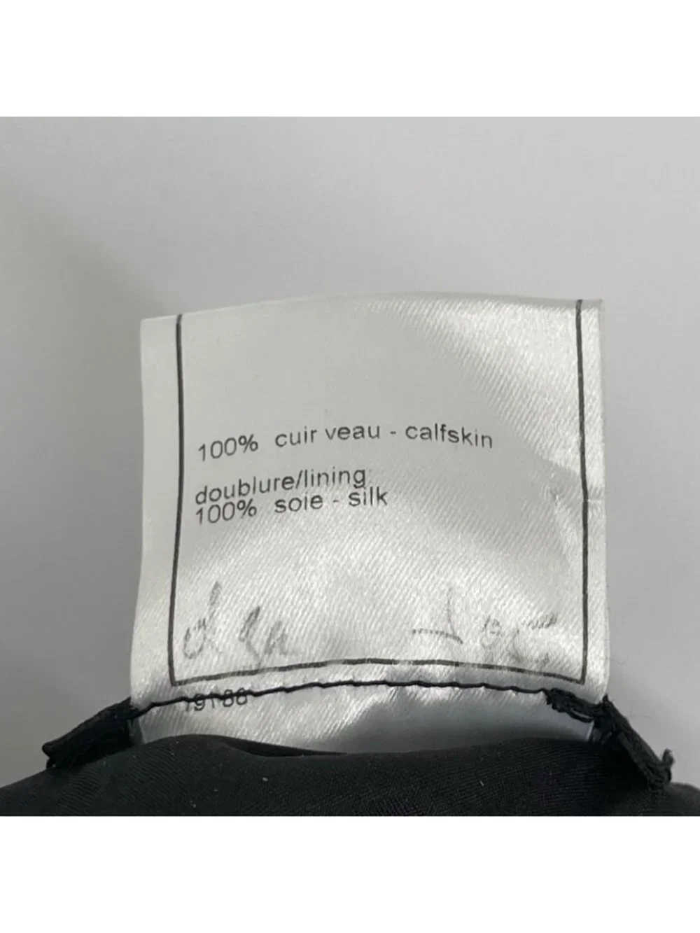 Chanel 02A CC Logo Leather Skirt 38
